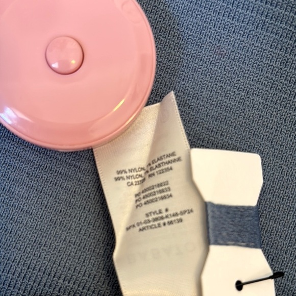 NWT Aritzia Blue Ribbed Sleeveless Crop Tank Top - Picture 8 of 10